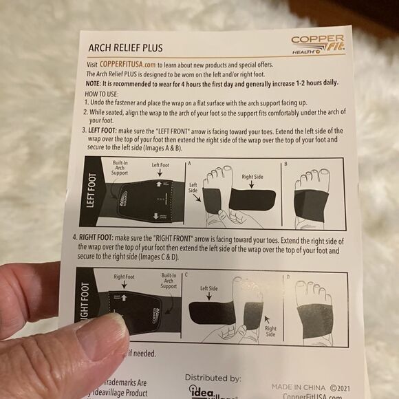 Copper fit arch relief plus orthotic support unisex (crosspost) - Picture 11 of 11